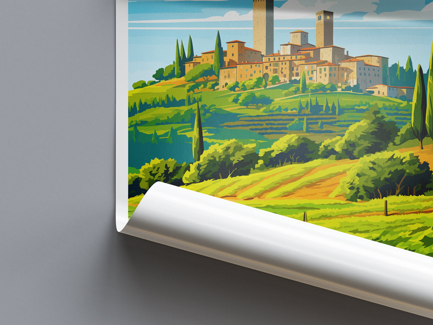 San Gimignano Travel Print Wall Art San Gimignano Italy Wall Hanging Home Decor San Gimignano Gift Art Lovers Wall Art Print Italy
