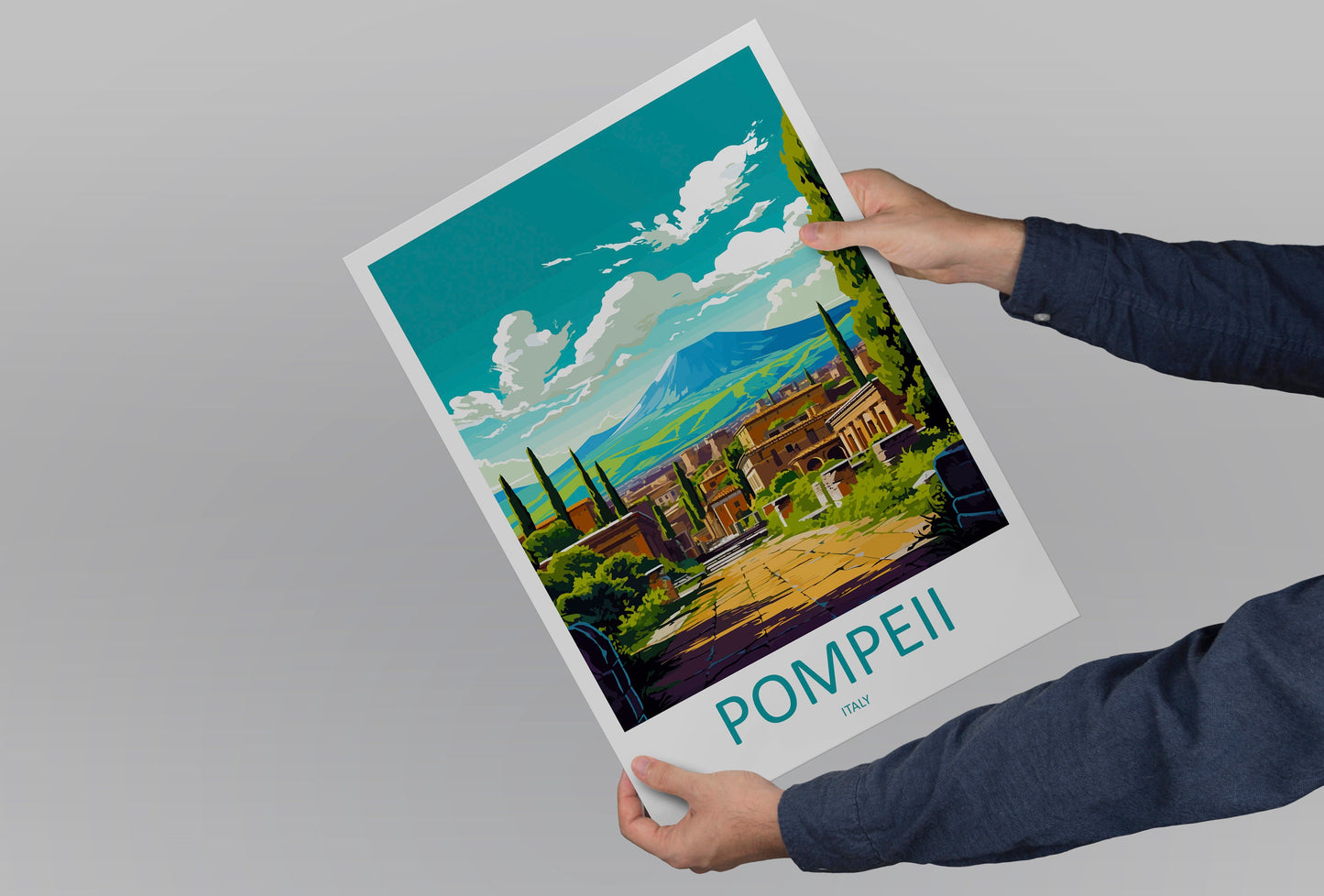 Pompeii Travel Print Wall Art Pompeii Italy Wall Hanging Home Decoration Pompeii Gift Art Lovers Wall Art Print Pompeii Italy Art Pompeii