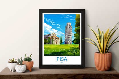 Pisa Travel Print Wall Art Pisa Wall Hanging Home Décor Pisa Gift Art Lovers Italy Art Lover Gift Pisa Print Pisa Travel Gift Poster
