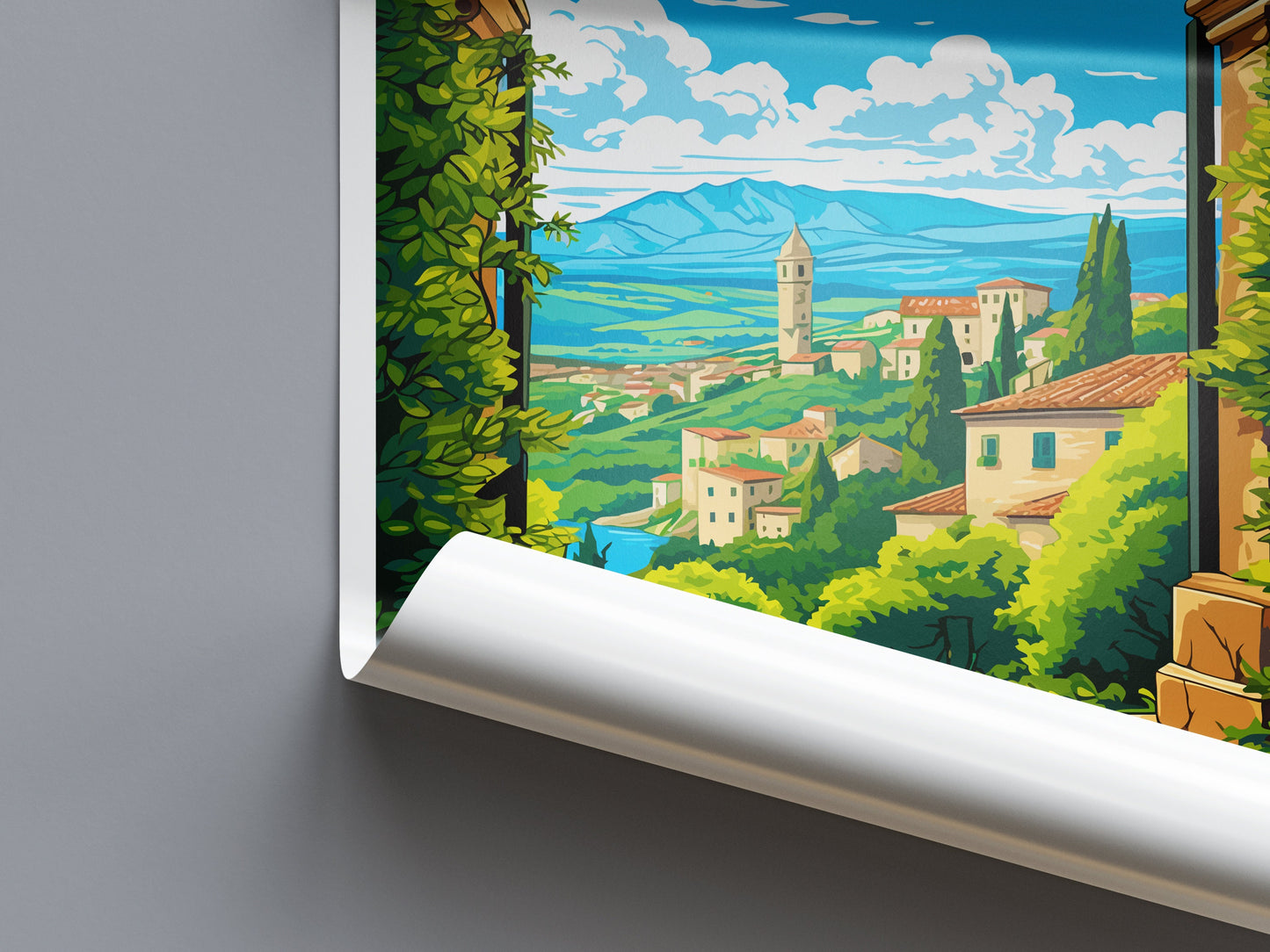 Perugia Travel Print Wall Art Perugia Italy Wall Hanging Home Decor Perugia Gift Art Lovers Wall Art Print Perugia Italy