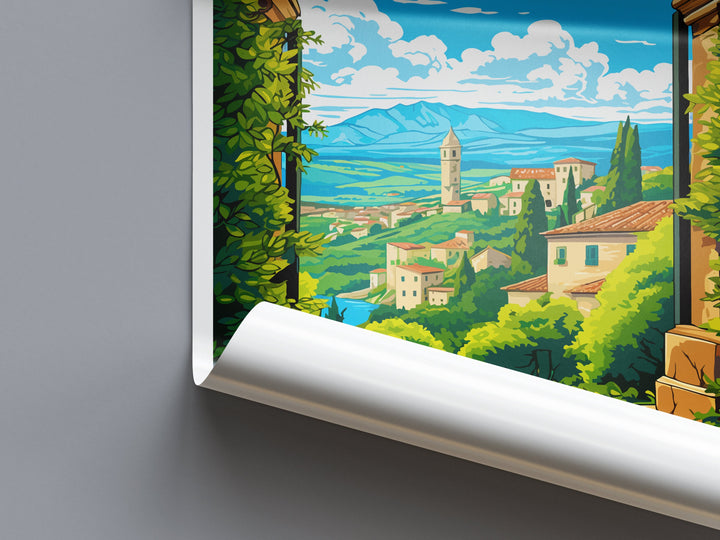 Perugia Travel Print Wall Art Perugia Italy Wall Hanging Home Decor Perugia Gift Art Lovers Wall Art Print Perugia Italy