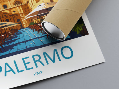 Palermo Travel Print Palermo Sicily Home Décor Palermo Art Print Sicily Town Room Print For Sicily Gift Palermo Poster Wall Art For Italy