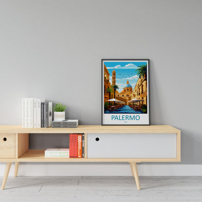 Palermo Travel Print Palermo Sicily Home Décor Palermo Art Print Sicily Town Room Print For Sicily Gift Palermo Poster Wall Art For Italy