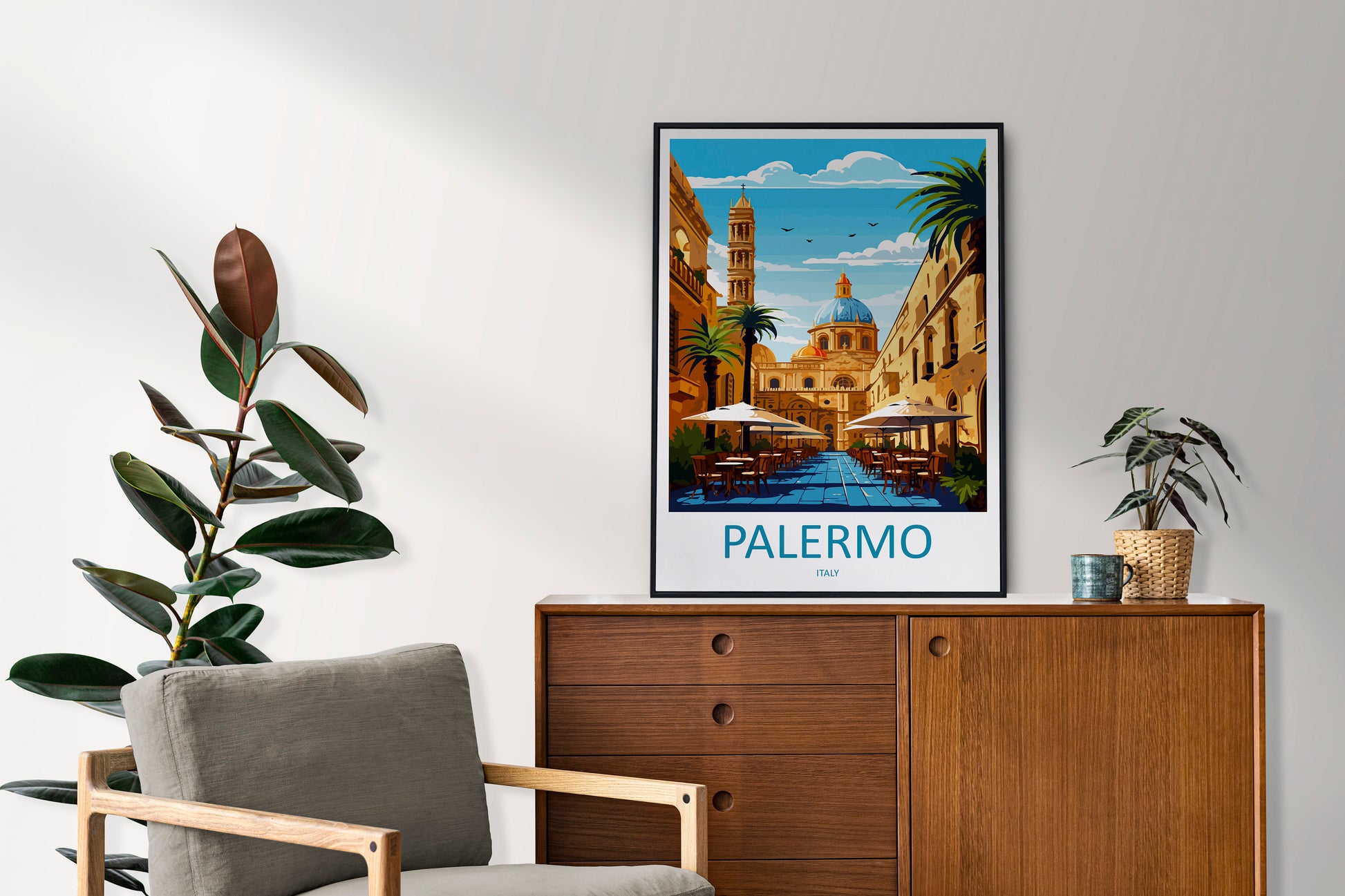 Palermo Travel Print Palermo Sicily Home Décor Palermo Art Print Sicily Town Room Print For Sicily Gift Palermo Poster Wall Art For Italy