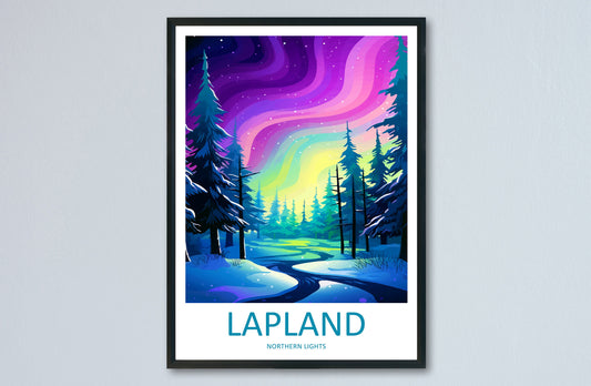 Northern Lights Travel Print Wall Art Aurora Borealis Wall Hanging Home Décor Aurora Borealis Gift Art Lovers Iceland Art Lover Gift Decor