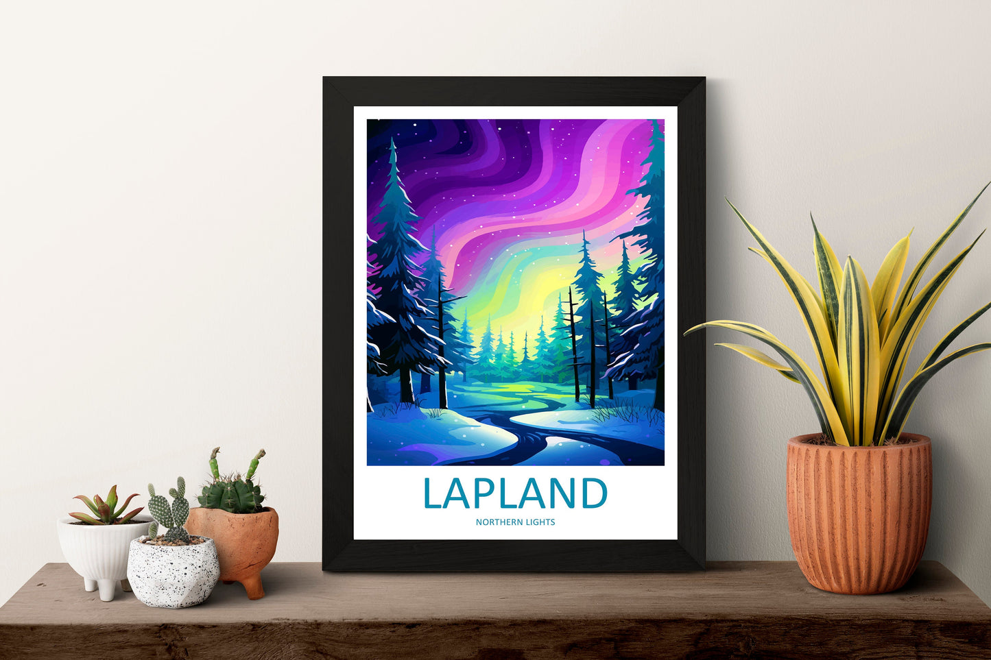 Northern Lights Travel Print Wall Art Aurora Borealis Wall Hanging Home Décor Aurora Borealis Gift Art Lovers Iceland Art Lover Gift Decor