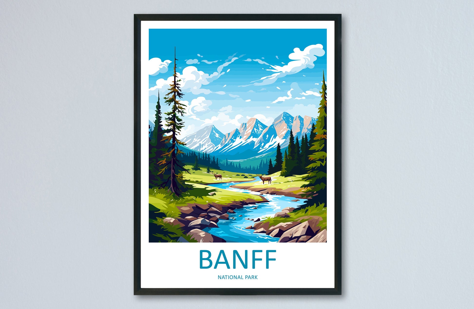 Banff National Park Travel Print Wall Art Banff Wall Hanging Home Décor Banff Gift Art Lovers Canada Art Lover Gift