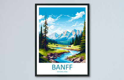 Banff National Park Travel Print Wall Art Banff Wall Hanging Home Décor Banff Gift Art Lovers Canada Art Lover Gift