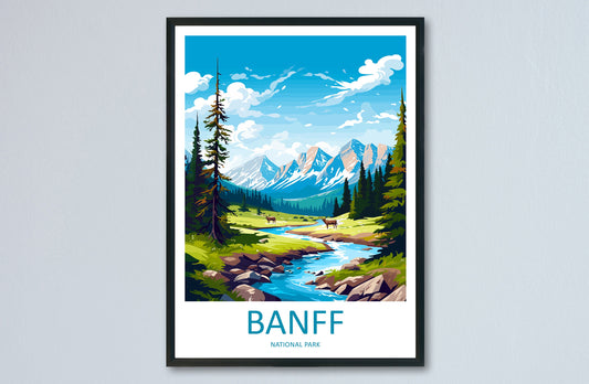 Banff National Park Travel Print Wall Art Banff Wall Hanging Home Décor Banff Gift Art Lovers Canada Art Lover Gift