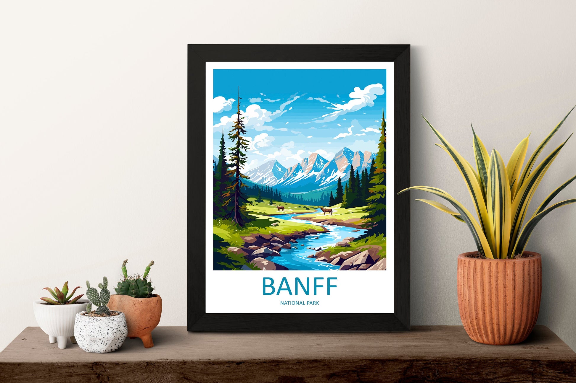 Banff National Park Travel Print Wall Art Banff Wall Hanging Home Décor Banff Gift Art Lovers Canada Art Lover Gift