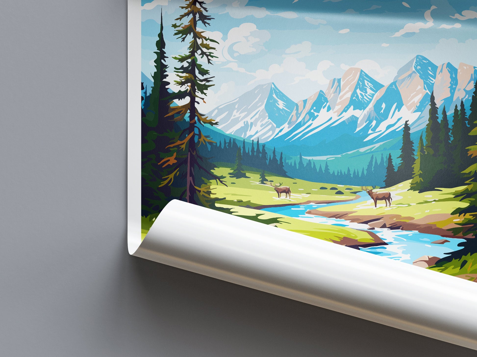 Banff National Park Travel Print Wall Art Banff Wall Hanging Home Décor Banff Gift Art Lovers Canada Art Lover Gift