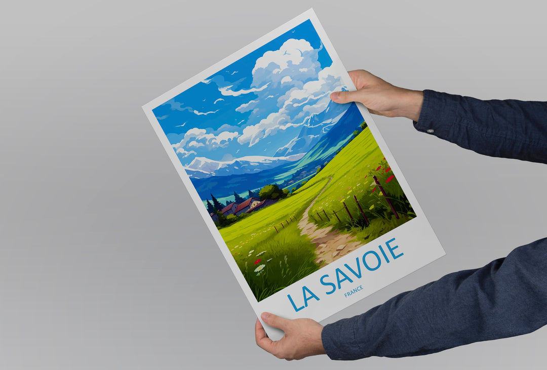 La Savoie Travel Print Wall Art La Savoie Wall Hanging Home Décor La Savoie Gift Art Lovers France Art Lover Gift La Savoie Print