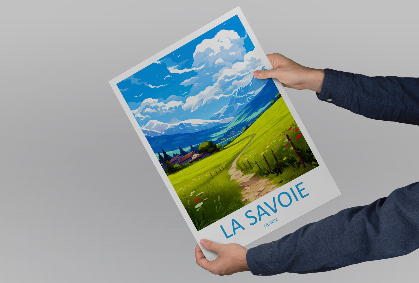 La Savoie Travel Print Wall Art La Savoie Wall Hanging Home Décor La Savoie Gift Art Lovers France Art Lover Gift La Savoie Print