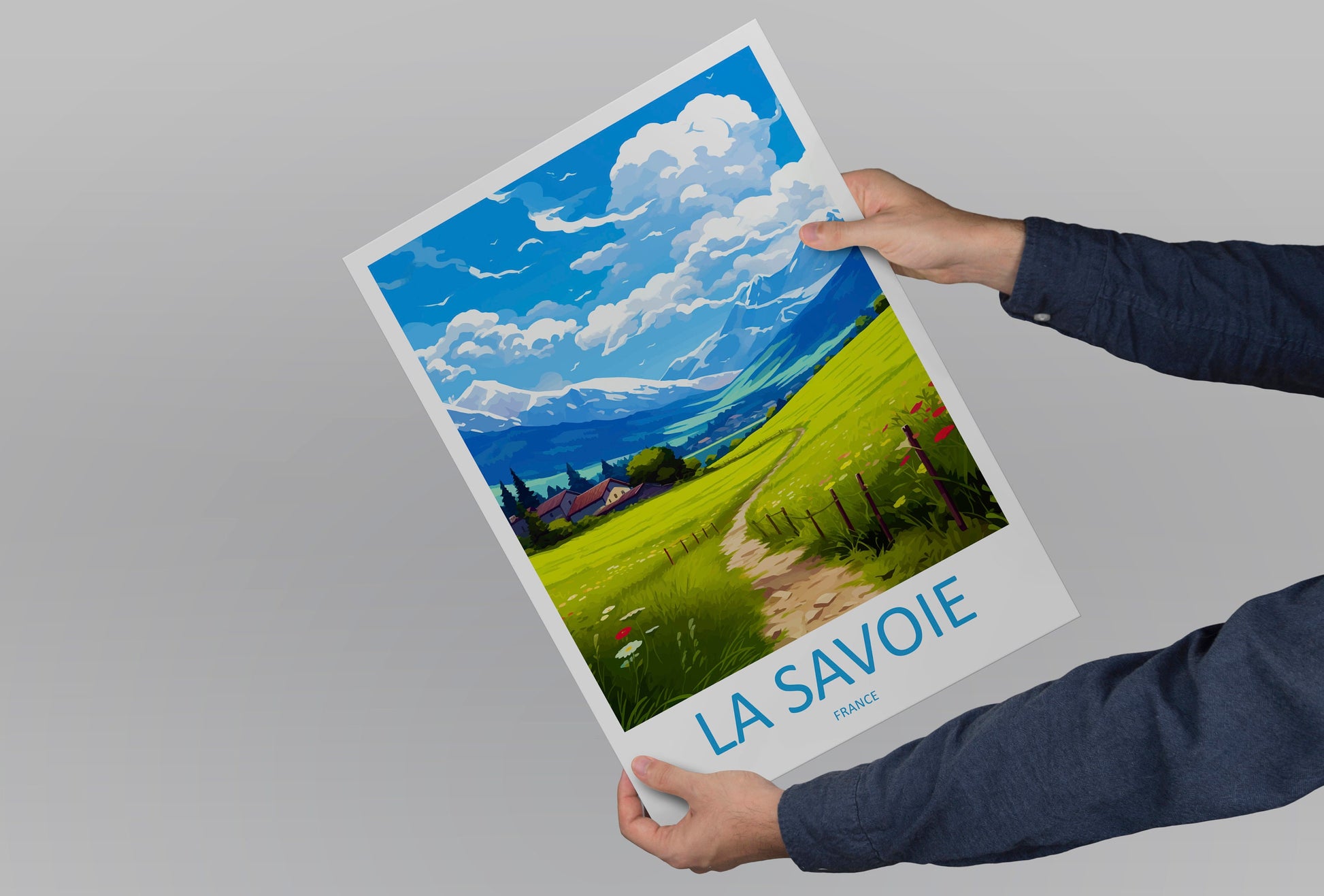 La Savoie Travel Print Wall Art La Savoie Wall Hanging Home Décor La Savoie Gift Art Lovers France Art Lover Gift La Savoie Print