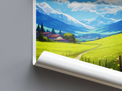 La Savoie Travel Print Wall Art La Savoie Wall Hanging Home Décor La Savoie Gift Art Lovers France Art Lover Gift La Savoie Print