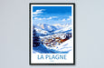 La Plagne Travel Print Wall Art La Plagne Wall Hanging Home Décor La Plagne Gift Art Lovers Ski Art Lover Gift La Plagne Print Skiing