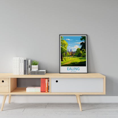 Ealing Travel Print Wall Art Ealing Wall Hanging Home Décor Ealing Gift Art Lovers England Art Lover Gift London Travel Gift