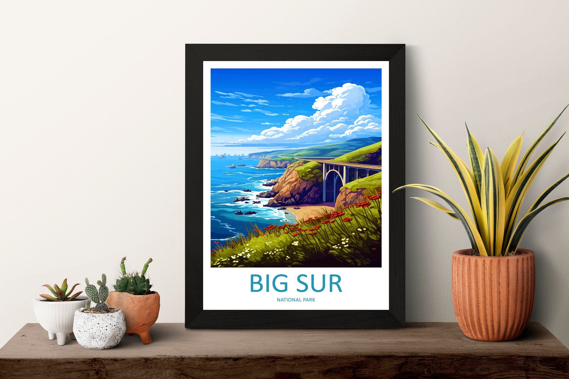 Big Sur National Park Travel Print Wall Art Big Sur Wall Hanging Home Décor Big Sur Gift Art Lovers California Lover Gift Big Sur Poster