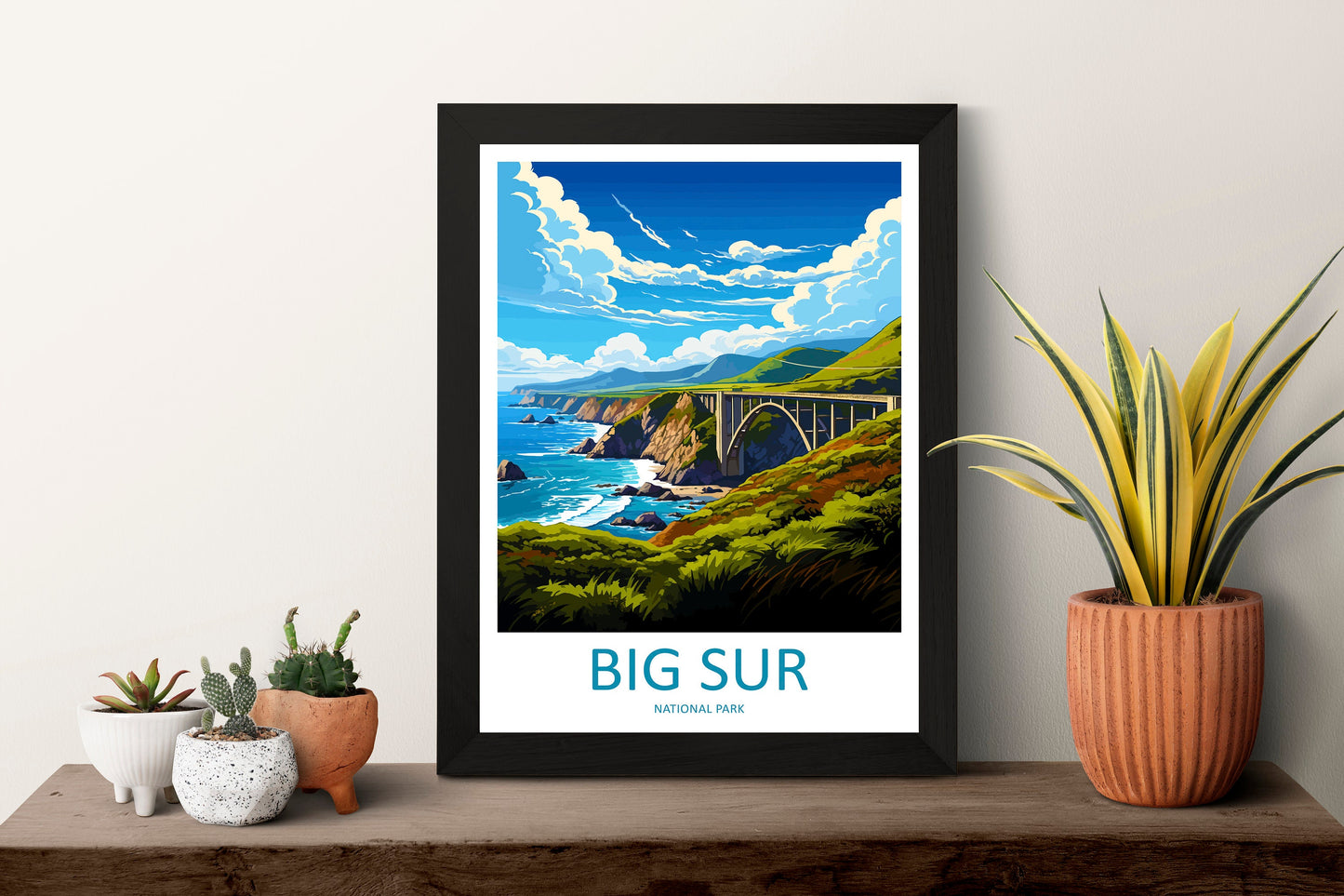 Big Sur National Park Travel Print Wall Art Big Sur Wall Hanging Home Décor Big Sur Gift Art Lovers California Lover Gift Big Sur Poster