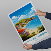 Antigua and Barbuda Travel Print Wall Art Antigua and Barbuda Wall Hanging Home Décor Antigua and Barbuda Gift Art Lovers Wall Art Caribbean