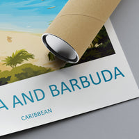 Antigua and Barbuda Travel Print Wall Art Antigua and Barbuda Wall Hanging Home Décor Antigua and Barbuda Gift Art Lovers Wall Art Caribbean