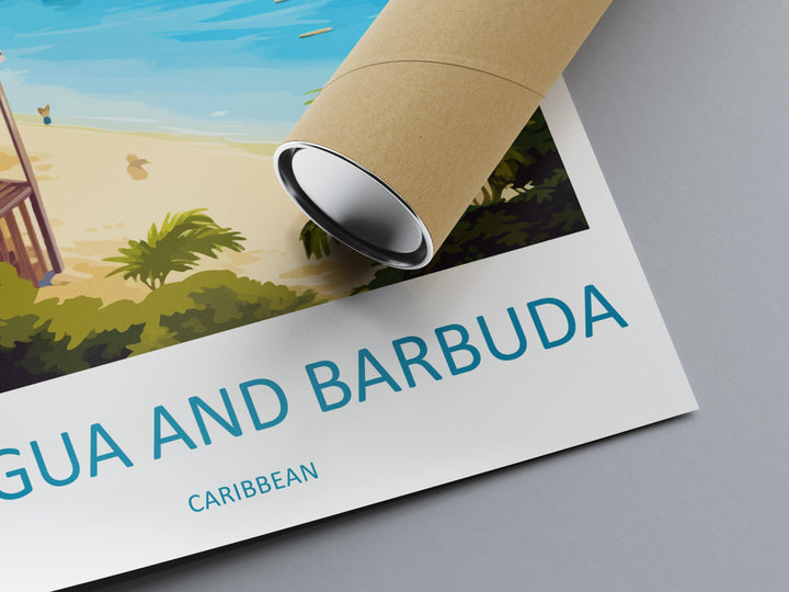 Antigua and Barbuda Travel Print Wall Art Antigua and Barbuda Wall Hanging Home Décor Antigua and Barbuda Gift Art Lovers Wall Art Caribbean