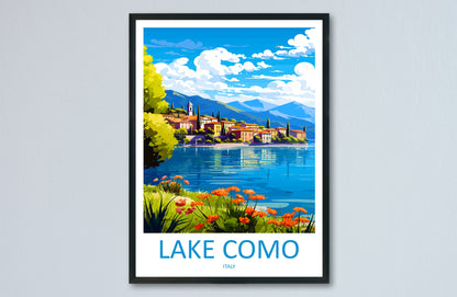 Lake Como Travel Print Wall Art Lake Como Italy Wall Hanging Home Decoration Lake Como Gift Art Lovers Wall Art Print Lake Como Italy Art