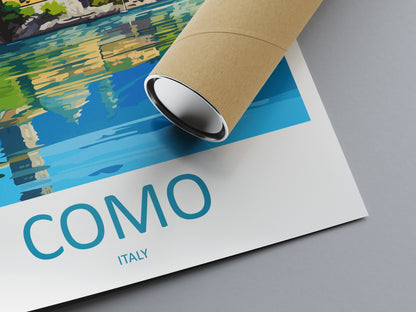 Lake Como Travel Print Wall Art Lake Como Italy Wall Hanging Home Decoration Lake Como Gift Art Lovers Wall Art Print Lake Como Italy Art
