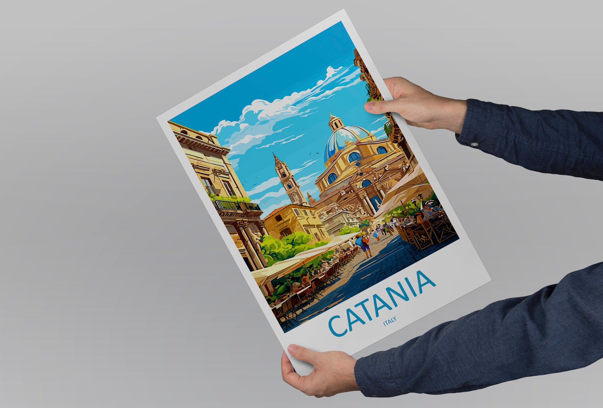 Catania Travel Print Wall Art Catania Italy Wall Hanging Home Decoration Catania Gift Art Lovers Wall Art Print Catania Italy