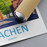 Aachen Travel Print Wall Art Aachen Wall Hanging Home Décor Aachen Gift Art Lovers Germany Art Lover Gift Aachen Art Travel Gift
