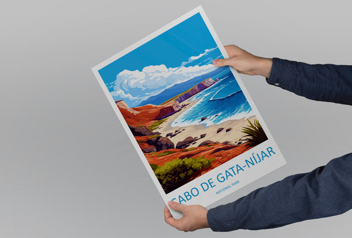Cabo De Gata-níjar Travel Print Wall Art Cabo De Gata-níjar Wall Hanging Home Décor Cabo De Gata-níjar Gift Art Lovers