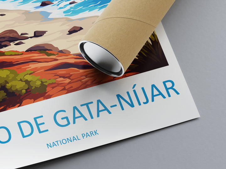 Cabo De Gata-níjar Travel Print Wall Art Cabo De Gata-níjar Wall Hanging Home Décor Cabo De Gata-níjar Gift Art Lovers