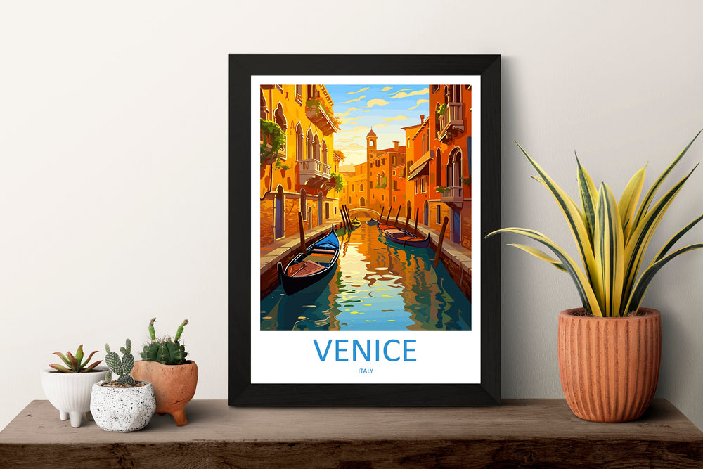 Venice Travel Print Wall Art Venice Italy Wall Hanging Home Decoration Venice Gift Art Lovers Wall Art Print Venice Italy St. Mark's Square