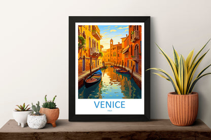 Venice Travel Print Wall Art Venice Italy Wall Hanging Home Decoration Venice Gift Art Lovers Wall Art Print Venice Italy St. Mark's Square