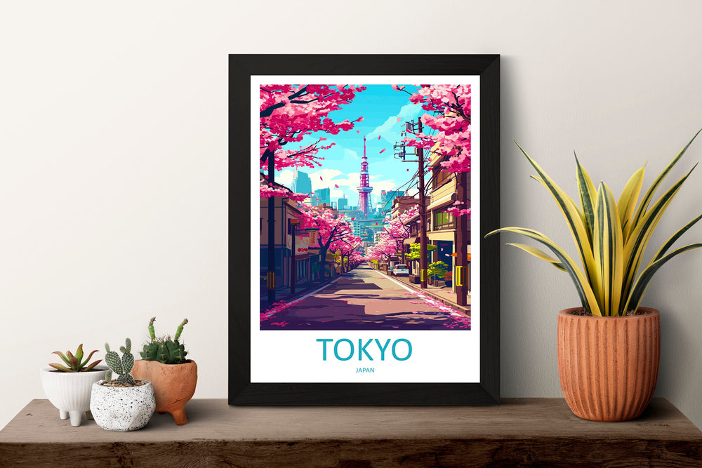 Japan Travel Print Wall Art Japan Wall Hanging Home Décor Japan Gift Art Lovers Tokyo Art Lover Gift Tokyo Travel Gift