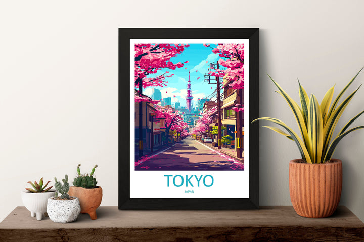 Japan Travel Print Wall Art Japan Wall Hanging Home Décor Japan Gift Art Lovers Tokyo Art Lover Gift Tokyo Travel Gift