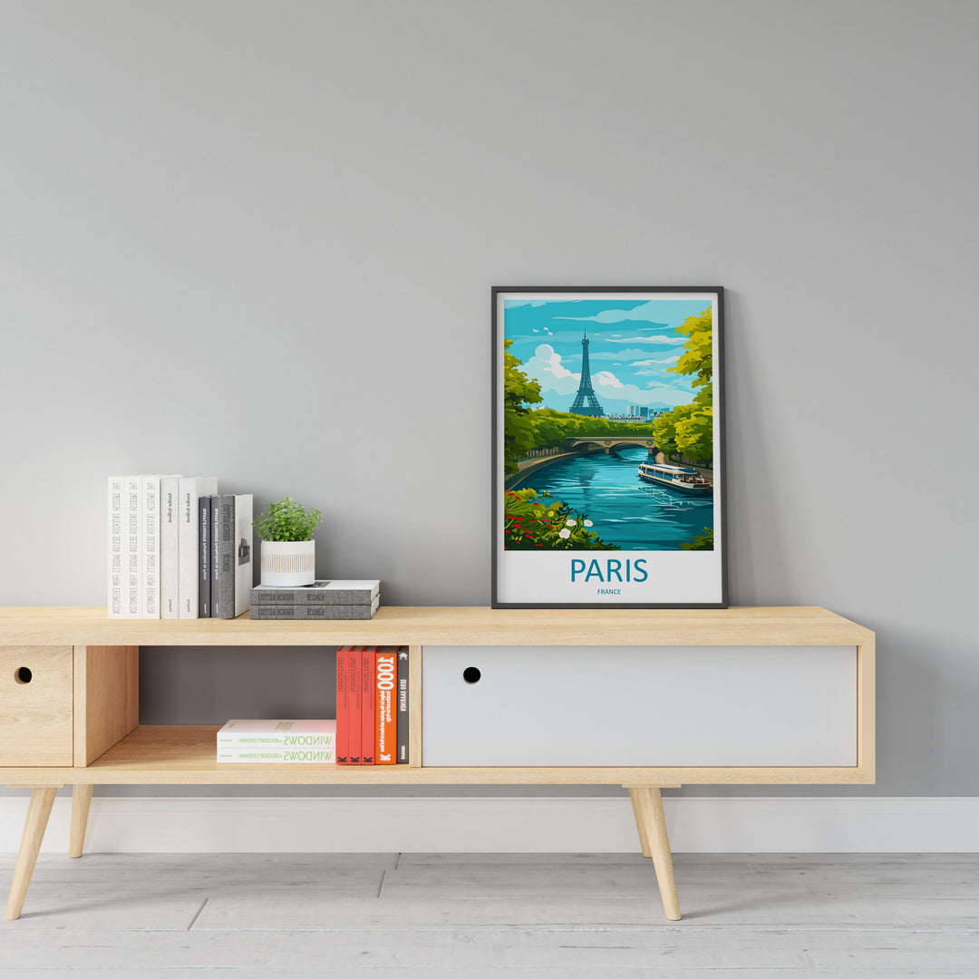 Paris Travel Print Wall Art Paris Wall Hanging Home Décor Paris Gift Art Lovers France Art Lover Gift Paris Print France Wall Art Décor