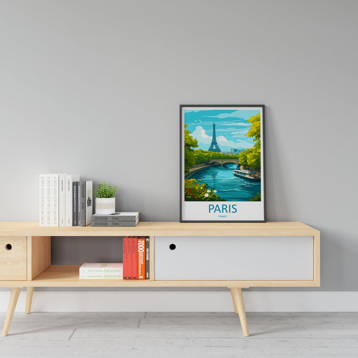 Paris Travel Print Wall Art Paris Wall Hanging Home Décor Paris Gift Art Lovers France Art Lover Gift Paris Print France Wall Art Décor