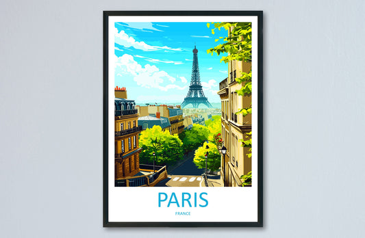 Paris Travel Print Wall Art Paris Wall Hanging Home Décor Paris Gift Art Lovers France Art Lover Gift Paris Print France Wall Art Décor