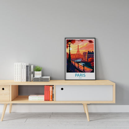 Paris Travel Print Wall Art Paris Wall Hanging Home Décor Paris Gift Art Lovers France Art Lover Gift Paris Print France Wall Art Décor