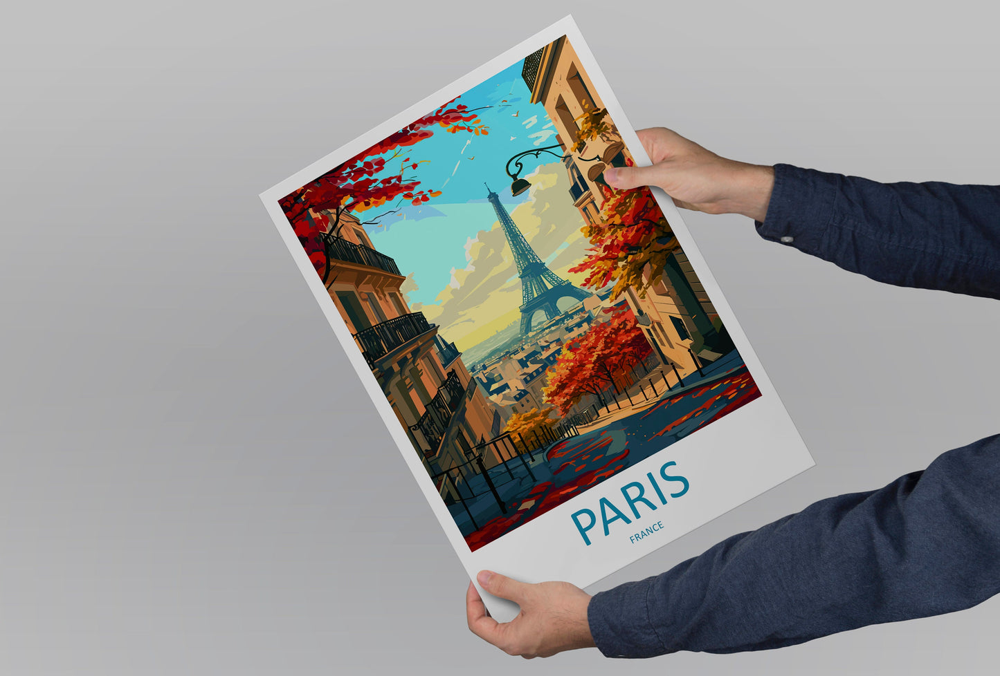 Paris Travel Print Wall Art Paris Wall Hanging Home Décor Paris Gift Art Lovers France Art Lover Gift Paris Print France Wall Art Décor