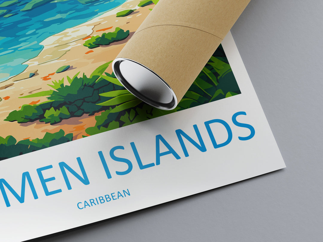 Cayman Islands Travel Print Wall Art Cayman Islands Wall Hanging Home Décor Cayman Islands Gift Art Lovers Wall Art Caribbean
