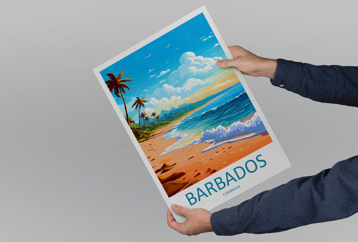Barbados Travel Print Wall Art Barbados Wall Hanging Home Décor Barbados Gift Art Lovers Wall Art Caribbean Travel Print Barbados Decor