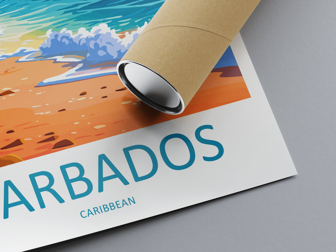 Barbados Travel Print Wall Art Barbados Wall Hanging Home Décor Barbados Gift Art Lovers Wall Art Caribbean Travel Print Barbados Decor