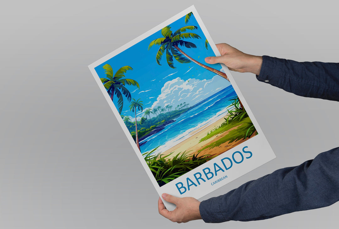 Barbados Travel Print Wall Art Barbados Wall Hanging Home Décor Barbados Gift Art Lovers Wall Art Caribbean Travel Print Barbados Decor
