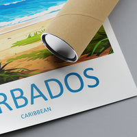 Barbados Travel Print Wall Art Barbados Wall Hanging Home Décor Barbados Gift Art Lovers Wall Art Caribbean Travel Print Barbados Decor