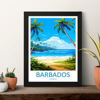 Barbados Travel Print Wall Art Barbados Wall Hanging Home Décor Barbados Gift Art Lovers Wall Art Caribbean Travel Print Barbados Decor