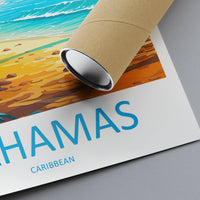 Bahamas Travel Print Wall Art Bahamas Wall Hanging Home Décor Bahamas Gift Art Lovers Wall Art Caribbean Travel Print Bahamas Decor