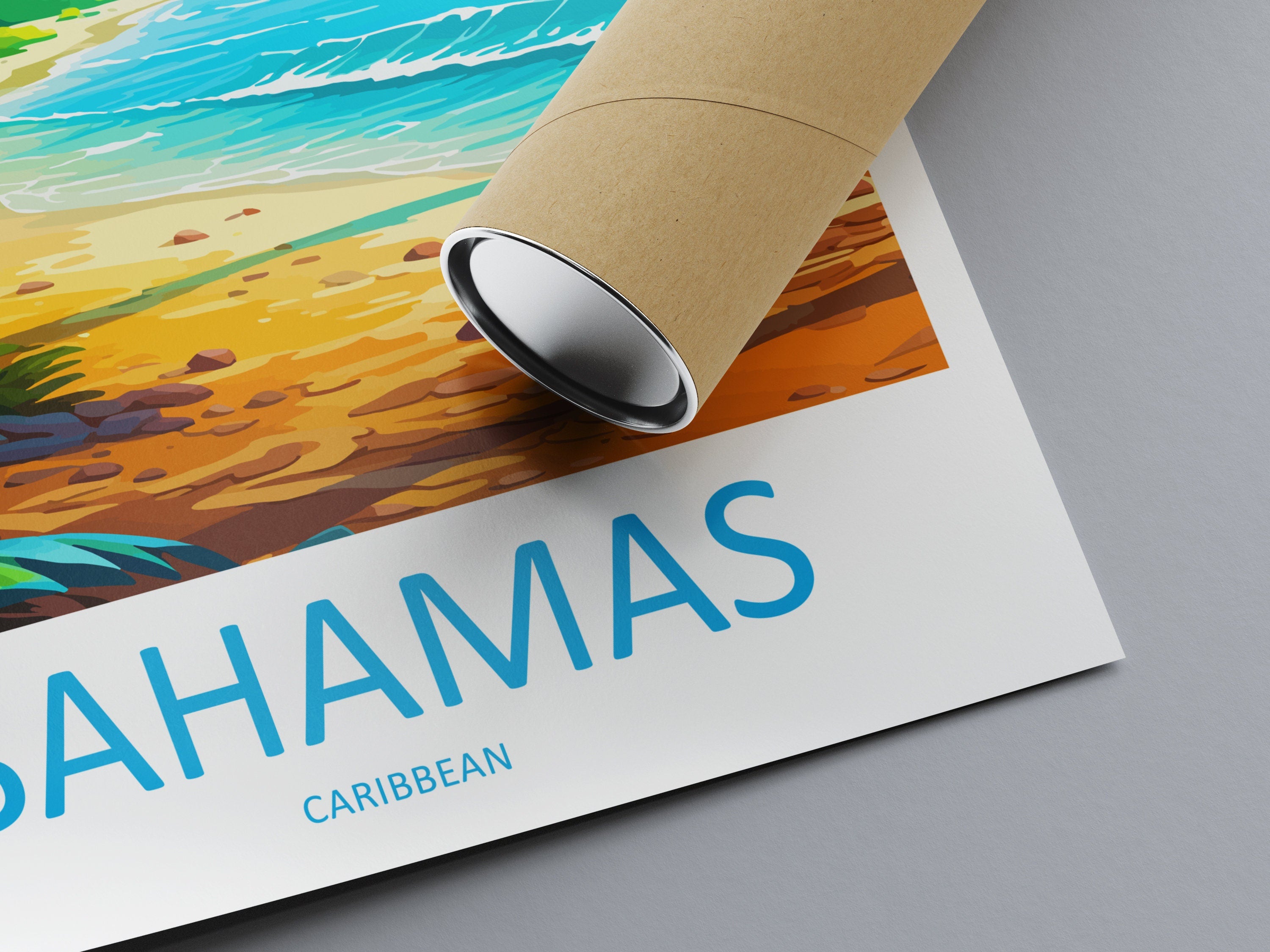 Bahamas Travel Print Wall Art Bahamas Wall Hanging Home Décor Bahamas Gift Art Lovers Wall Art Caribbean Travel Print Bahamas Decor