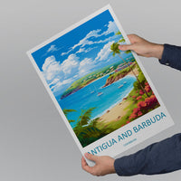 Antigua and Barbuda Travel Print Wall Art Antigua and Barbuda Wall Hanging Home Décor Antigua and Barbuda Gift Art Lovers Wall Art Caribbean